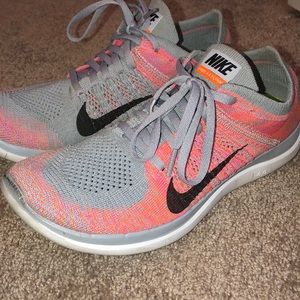 Women’s Nike Free 4.0 Flyknit size: 8.5